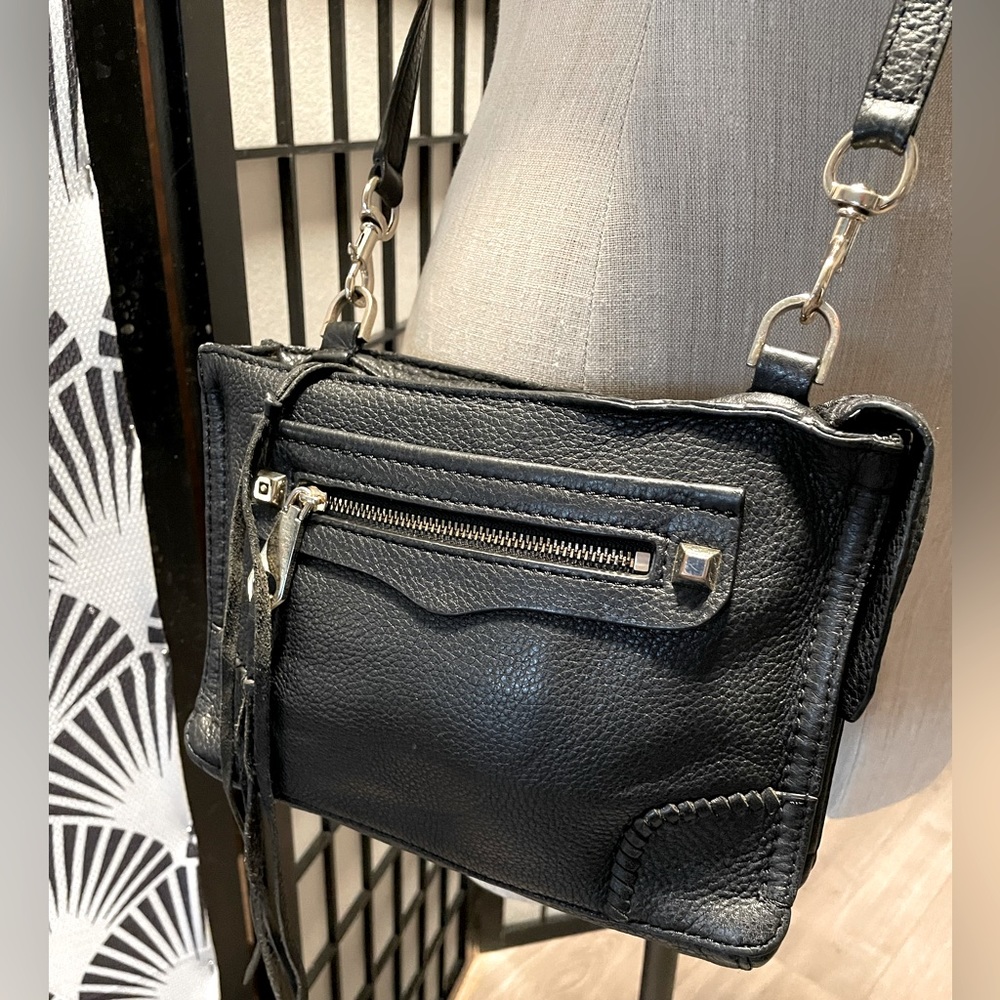 Rebecca Minkoff Black Leather Crossbody Purse